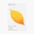 Appree Birch leaf brown sticky memo notes Small