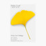 Appree Ginkgo leaf yellow sticky memo notes Small
