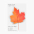 Maple leaf red sticky memo notes Small