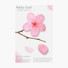 Cherry blossom pink sticky memo notes Medium