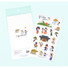 World story translucent deco sticker