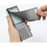 Electronic calculator memo pad dark gray