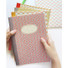 Story on geometric motif lined notebook