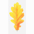 Acorn yellow leaf bookmark black ballpoint pen