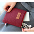 Wine - Dorothy and alice felt zipper pouch XS
