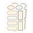 Pattern label deco stickers