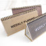 Wirebound Kraft undated weekly desk planner