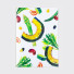 Salad sewn bound A5 green lined notebook
