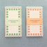 UNIVERSAL CONDITION Compact Flower Pattern Memo Card Set