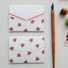Cherry pattern small folded card