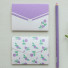 Morning Glory pattern small folded card