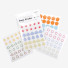 Transparent flower and weather deco sticker set