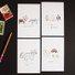 Hello Today Hushed brown message post card