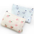 O-check Pattern medium cotton flat zipper pouch