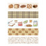 Dailylike Bread masking seal paper deco sticker 4 sheets set