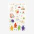 Daily transparent deco cute sticker - Jelly bear