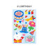 01 Birthday  - ICONIC Merry removable craft decoration sticker