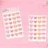 02 Pattern Pink - PAPERIAN Color palette Heart deco sticker set
