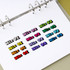 Color - Kitsch kitsch Alphabet & Number holographic glitter sticker