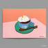 07 CREAMY - Design comma-B Sweet dessert illustration postcard