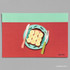 13 BANANA TOAST 2 - Design comma-B Sweet dessert illustration postcard