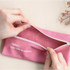 Inner PVC coated - ICONIC Cottony flat zipper pencil case pouch