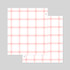 Pink - 2NUL Cherry pick wide A6 6-ring cross grid note paper refill