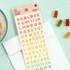 ICONIC Jelly Alphabet and Number glitter sticker set