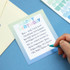 Usage example - Indigo Color and Gradation Alphabet sticker set