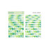 Pastel Green - Bookfriends Colorful Alphabet translucent sticker set