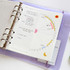 Usage example - Jam Studio Daily time plan wide A6 6 ring paper refill set