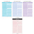 Pastel - Wanna This Korean Hangul Alphabet sticker 10 colors set