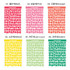Usage example - Wanna This Crayon Alphabet number 12 colors paper sticker set