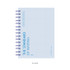 04 blue - Wanna This Standard Writing A5 Wire Bound Grid Notebook
