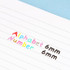 Size - Wanna This Doodle Alphabet and Number PVC Sticker Pack