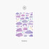 06 Purple - Second Mansion Background Sky Removable Paper Sticker 01-06