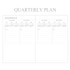 Quarterly plan - Indigo 2022 Official A5 Dated Monthly Diary Planner