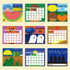 Calendar pages - Dash And Dot 2022 Young Monthly Desk Standing Calendar
