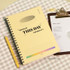 Cream Yellow - ICONIC Index B5 Wire Bound Lined Notebook