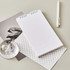 White - Ardium B+W Wirebound Long Lined Notepad