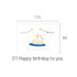 01 Happy Birthday To You - PAPERIAN Celebrate Card and Envelope Set