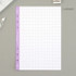 Lavender - Second Mansion Grid 6-ring A5 notebook Paper Refills