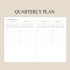 Quarterly plan - Indigo 2023 Official A5 Dated Weekly Planner Scheduler