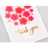 Detail of Thank you very message card