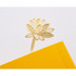 Lotus gold plated bookmark