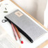 Stripe - Basic coated cotton zipper pen pencil case