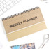 Craft - Wirebound Kraft undated weekly desk planner