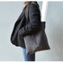 Gray - Jam studio Cozy corduroy shoulder tote bag 