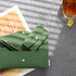 Olive green - Wanna be chamude flat pocket card case