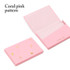Coral pink pattern - Lapis simple paper card case